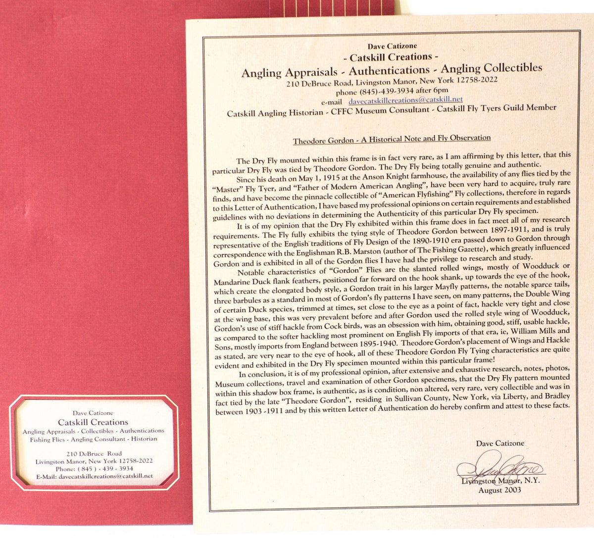 Gordon, Theodore -- Framed Fly 