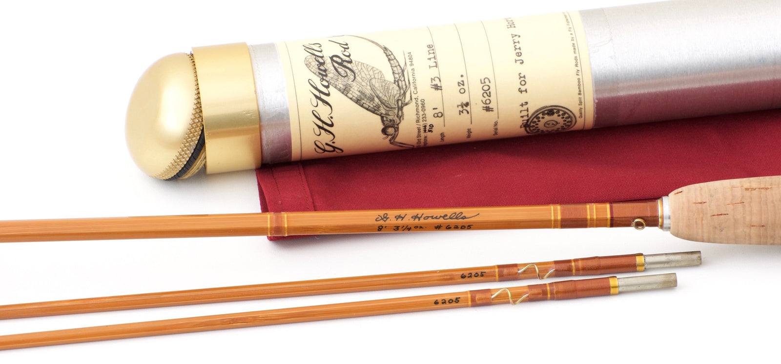 Howells, Gary -- 8' 2/2 3wt Bamboo Rod 