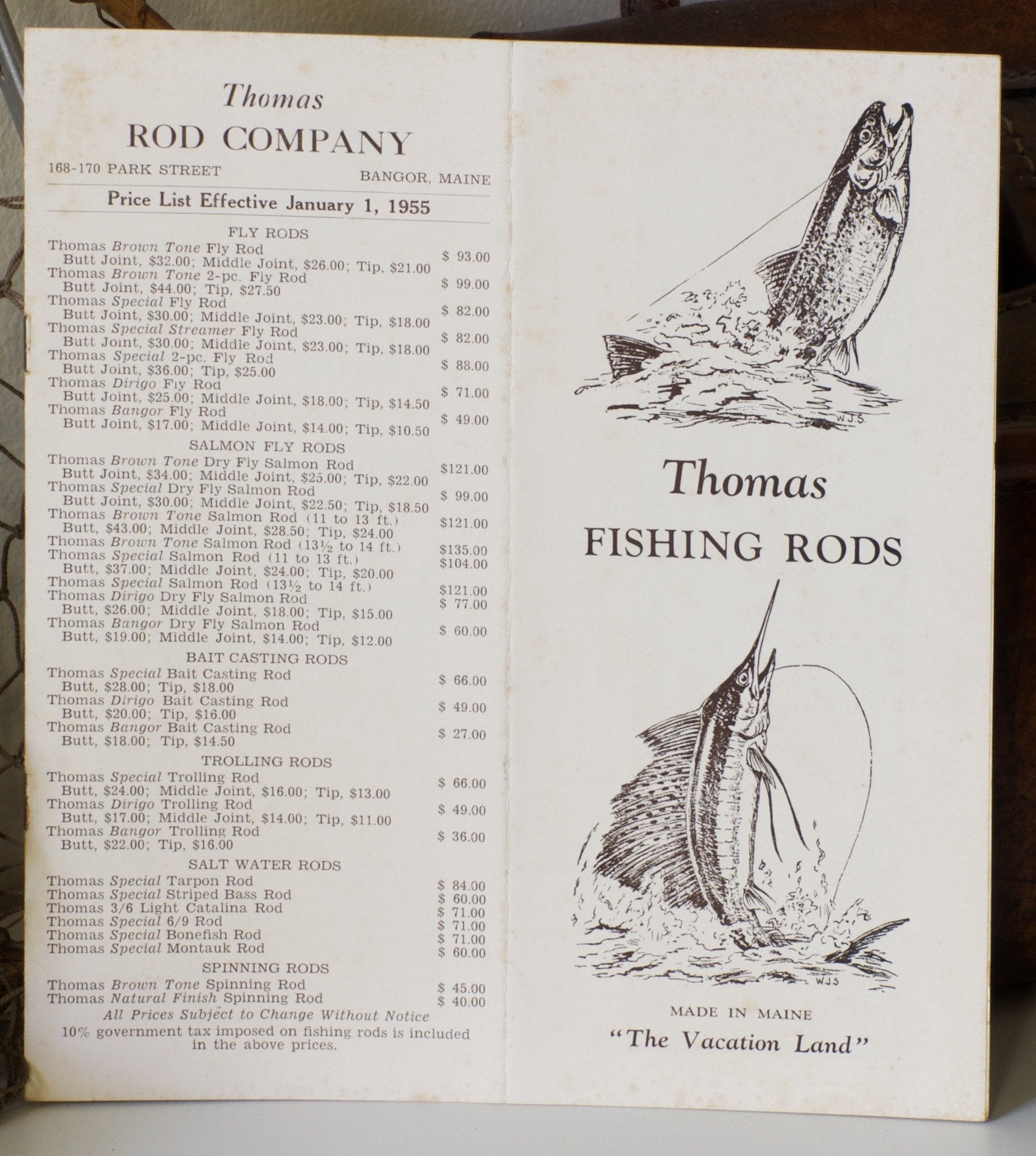 Thomas, FE - 1955 Rod Catalog