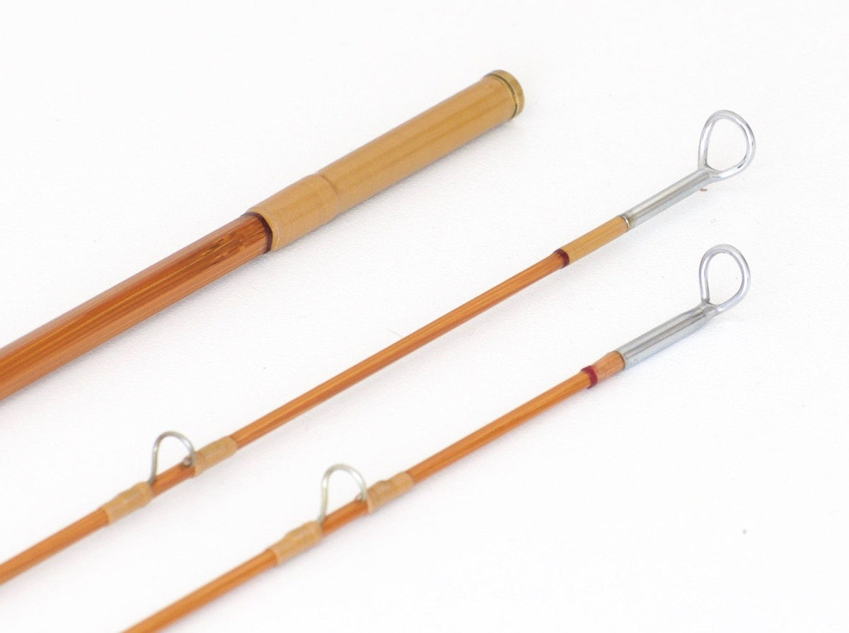 R.L. Winston Leetle Feller Bamboo Rod 7' 2/2 #3 - rod sections with guides and wraps
