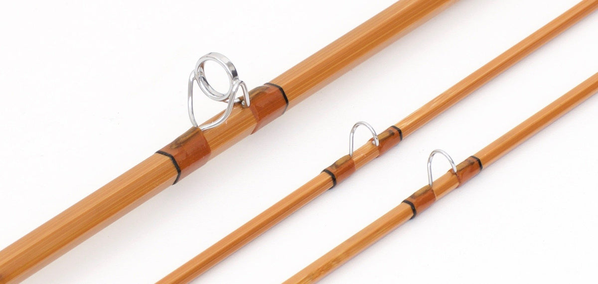 Simroe, Ted -- 9' 6wt Bamboo Rod (New!) - rod sections with guides and wraps
