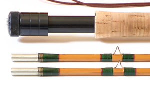 Pezon et Michel Super Parabolic PPP, "Bretonvilliers" Type Dubos Bamboo Rod 7'6 4-5wt