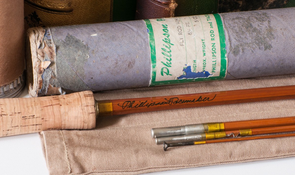 Phillipson Pacemaker Bamboo Rod 8'6 3/2 6wt - handle grip and reel seat detail