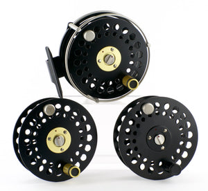 Ari 't Hart F4 Deschutes fly reel and two spare spools