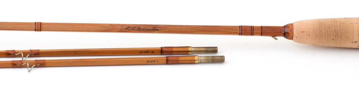 R.L. Winston Quad Bamboo Rod 7'9" 2/2 #5 - rod sections with wraps