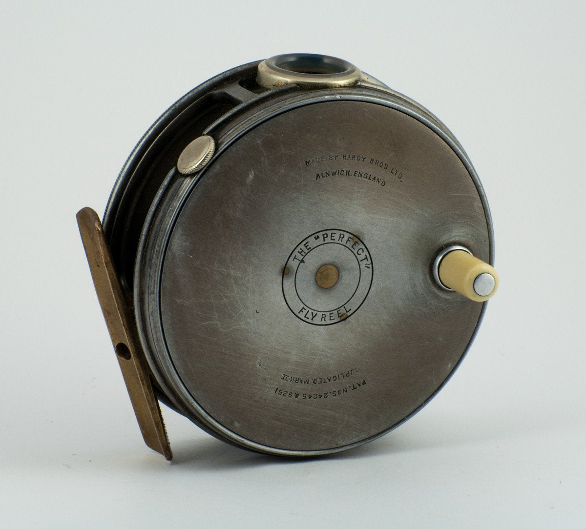 Hardy Perfect 3 5/8" Dup MKII Check - white handle 