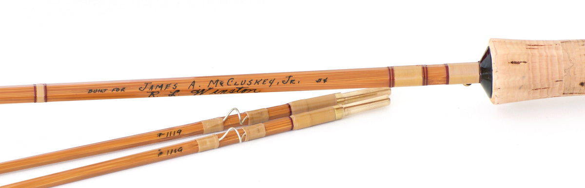 R.L. Winston Leetle Feller Bamboo Rod 7' 2/2 #3 - ferrules and tips detail