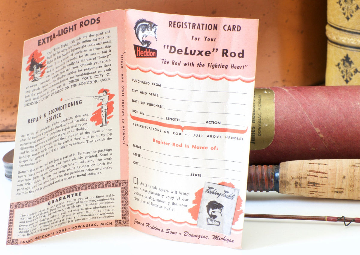 Heddon Deluxe 8' HCH (7wt) 2/1 Fiberglass Fly Rod
