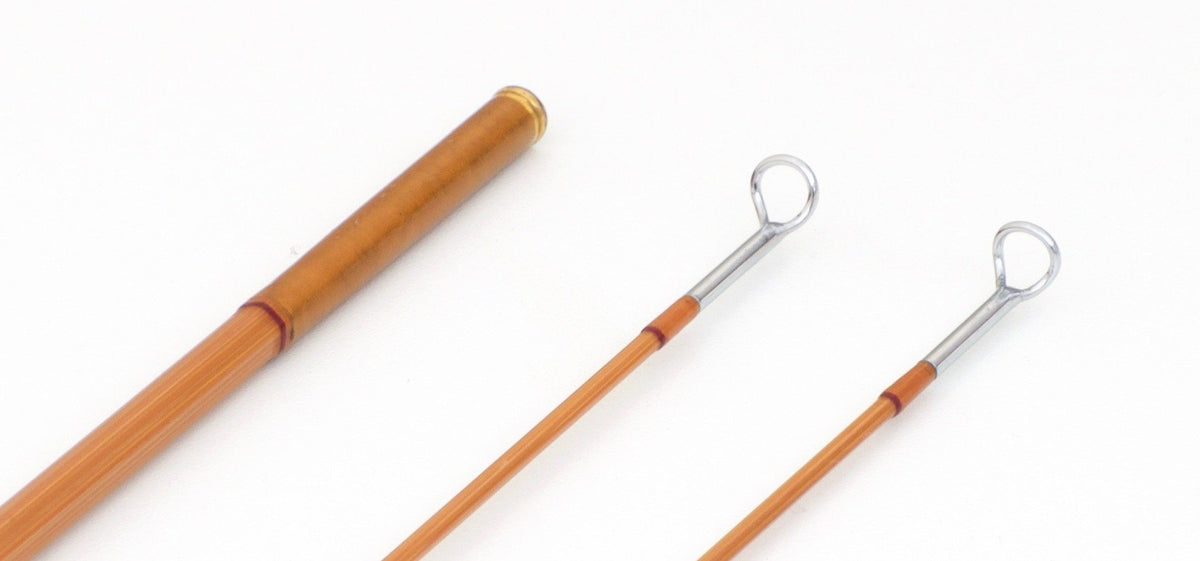 R.L. Winston Bamboo Rod 7' 2/2 #4 - ferrules and tip tops detail