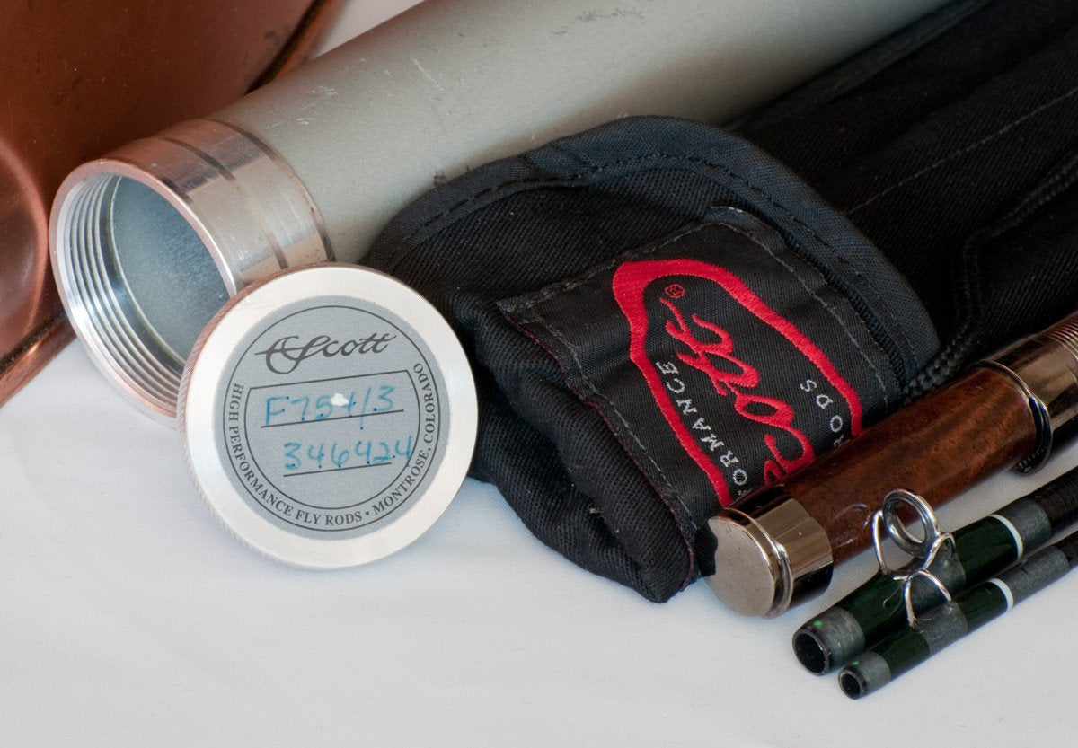 Scott Fiberglass Fly Rod - F754/3 7'6 4wt 3-piece 