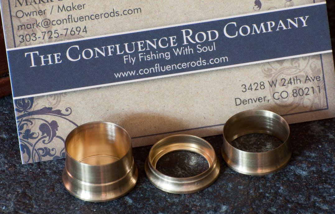 Duronze Reel Seat Cap and Ring - Confluence Rod Co. - Spinoza Rod Company