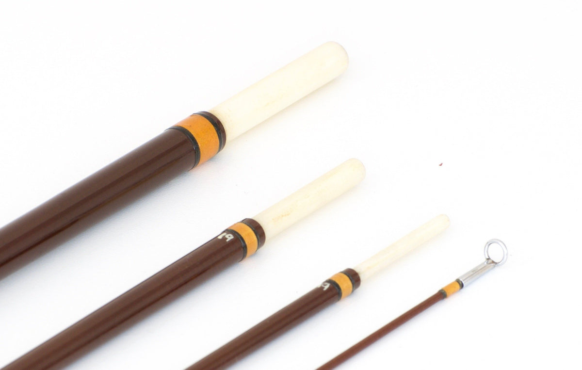 Hardy Bros. Fibalite "Smuggler" 8' 6wt Fiberglass Fly Rod - guide detail and spacing