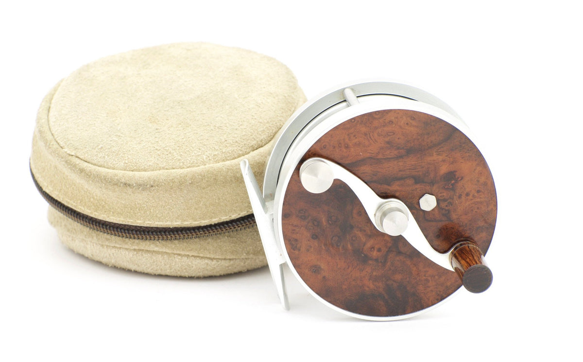 Ted Godfrey Burled Wood Paradigm Fly Reel 