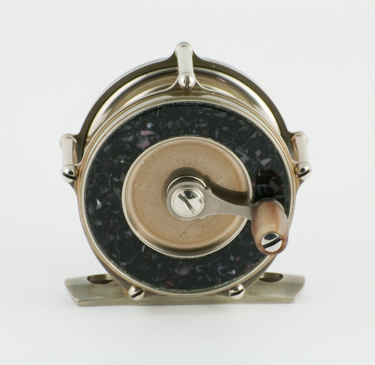 Kineya Reed 33 Nickel Silver Raised Pillar Fly Reel - LHW Mint