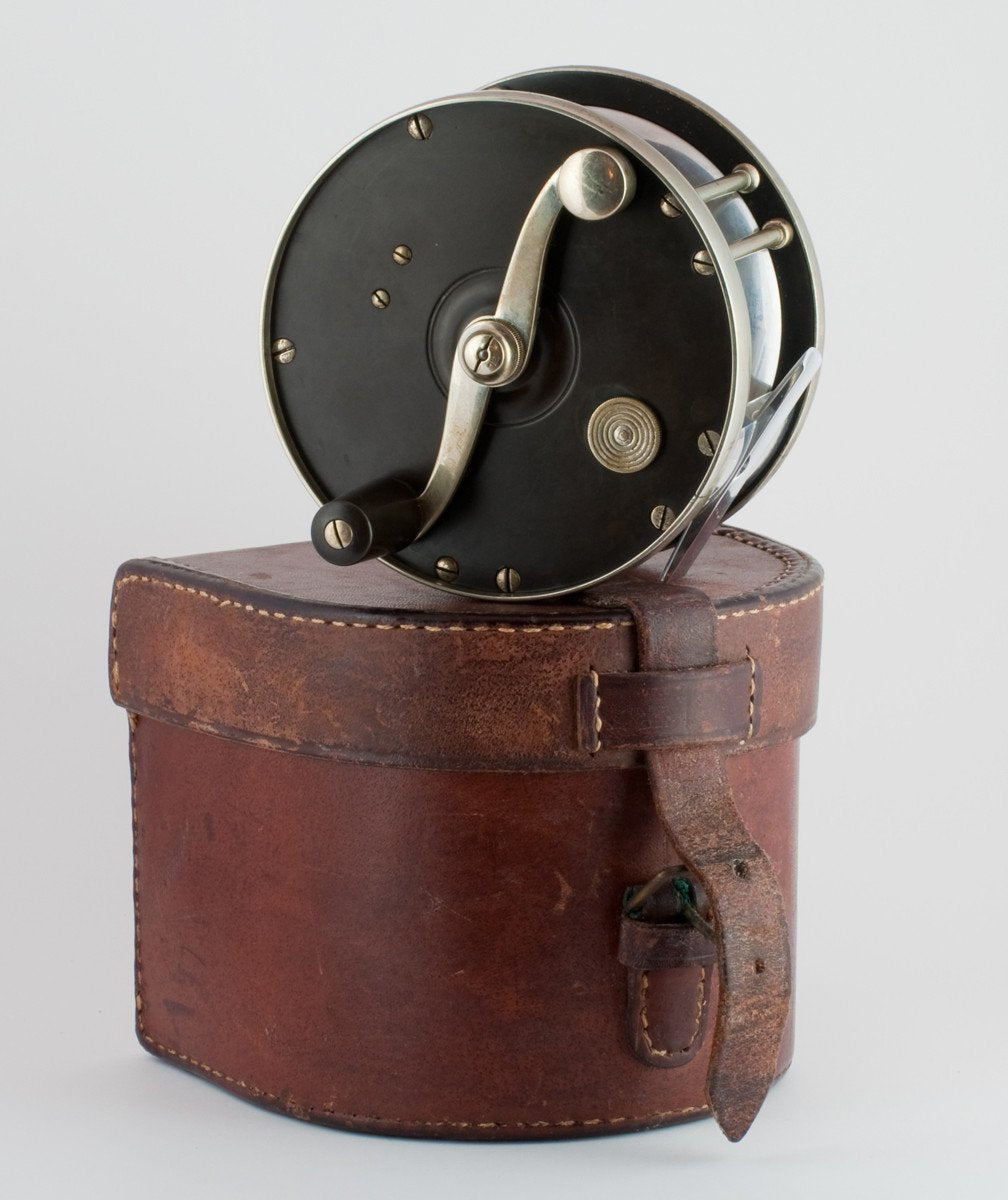 Edward Vom Hofe Model 423 Restigouche 6/0 Fly Reel with Leather Case - LHW