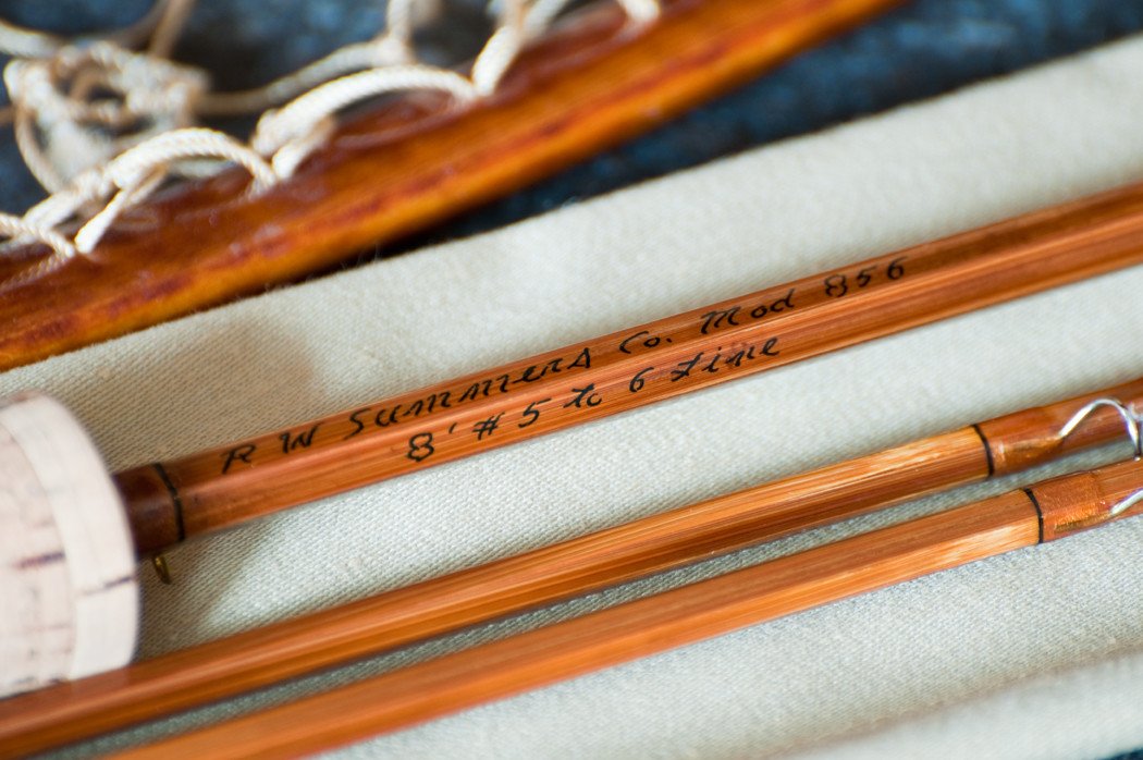 Bob Summers Model 856 Deluxe Bamboo Rod 8' 2/2 #5/6 - handle grip and reel seat detail