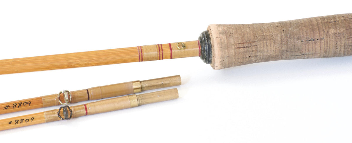 R.L. Winston Bamboo Fly Rod SF-era 8'6" 2/2 #5 - guides and thread wrapping