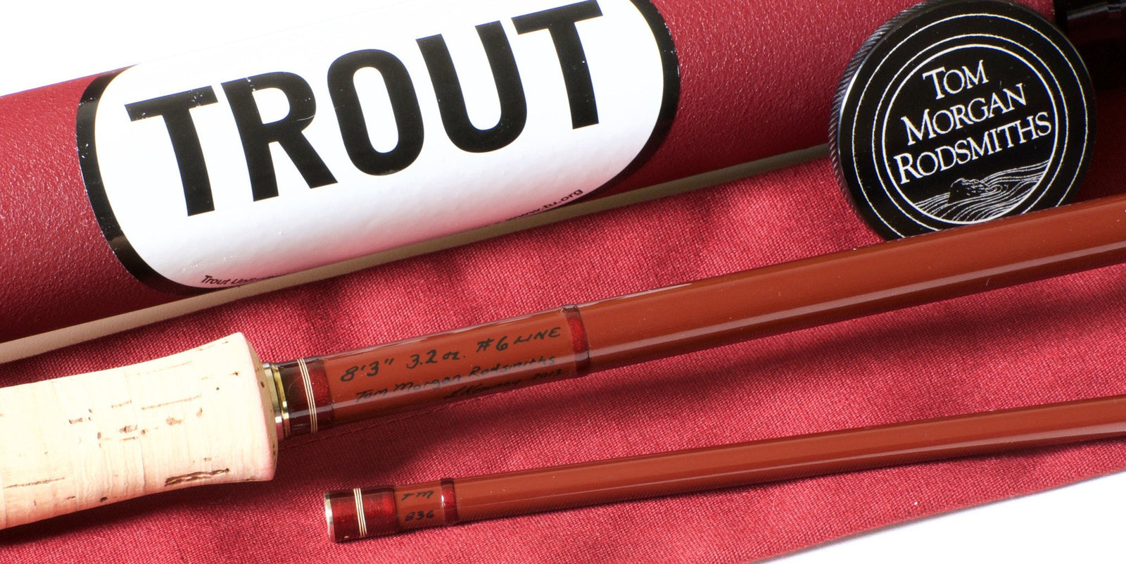 Tom Morgan Rodsmiths / Larry Kenney Fiberglass Fly Rod - 8'3 2pc 6wt