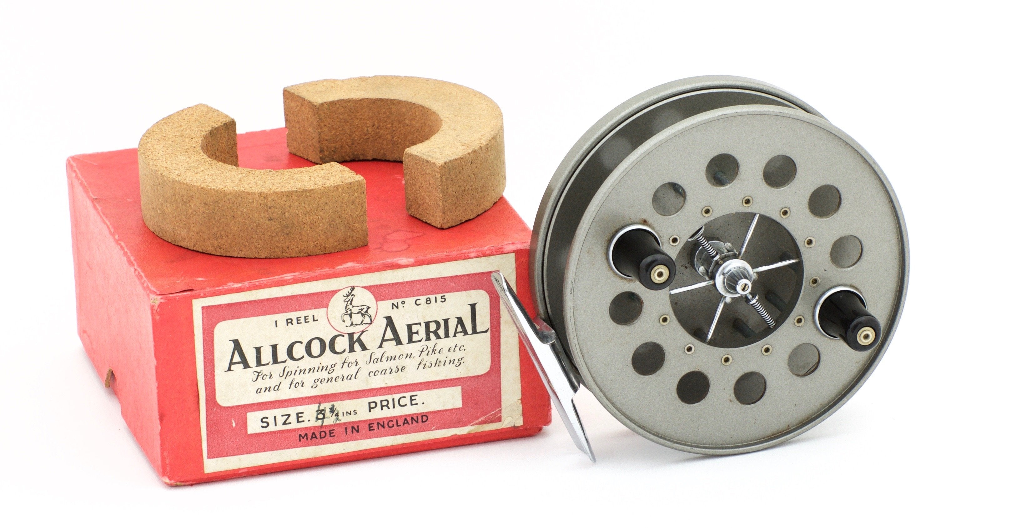 allcock aerial fishing reel J.W. Young Allcock Aerial Reel w/ Box