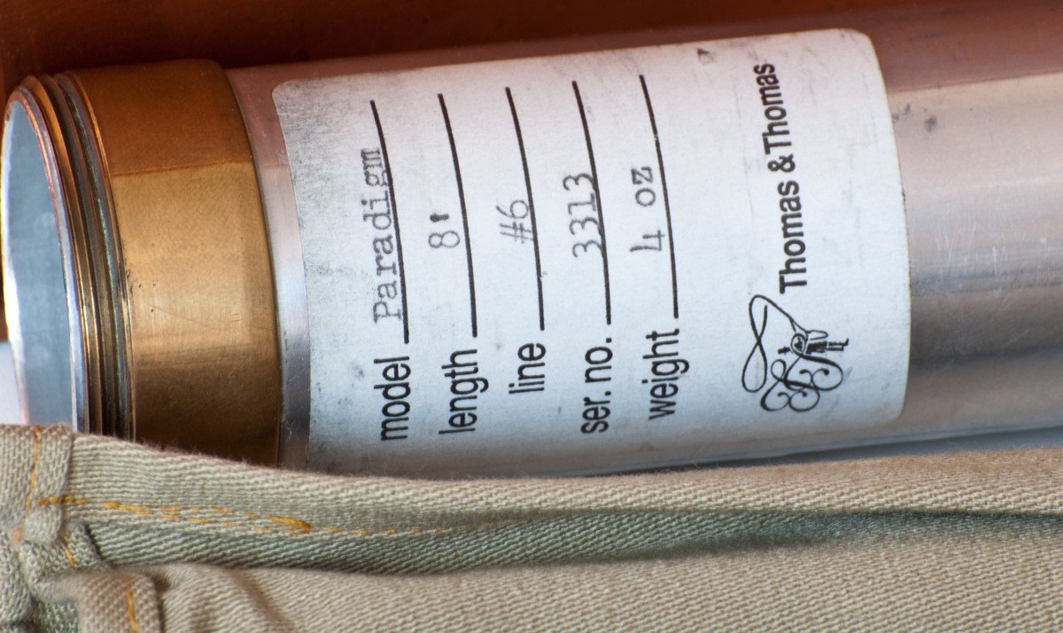 Thomas and Thomas Paradigm Bamboo Rod - 8' 2/2 6wt