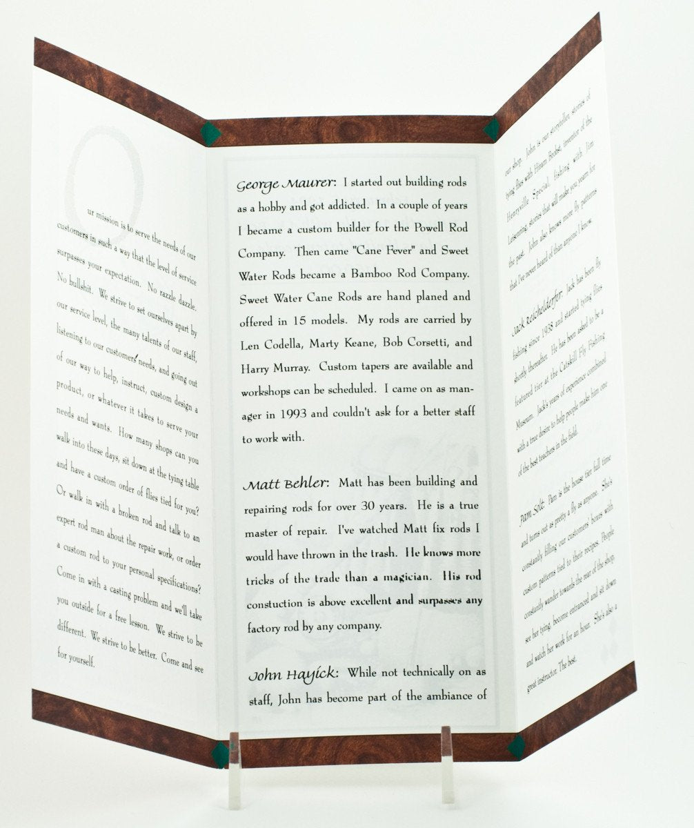 Maurer, George - Sweetwater Rods / Pocono Gateway Outfitters Catalog 