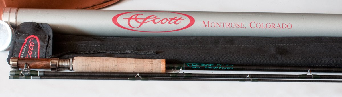 Scott Fiberglass Fly Rod - F754/3 7'6 4wt 3-piece