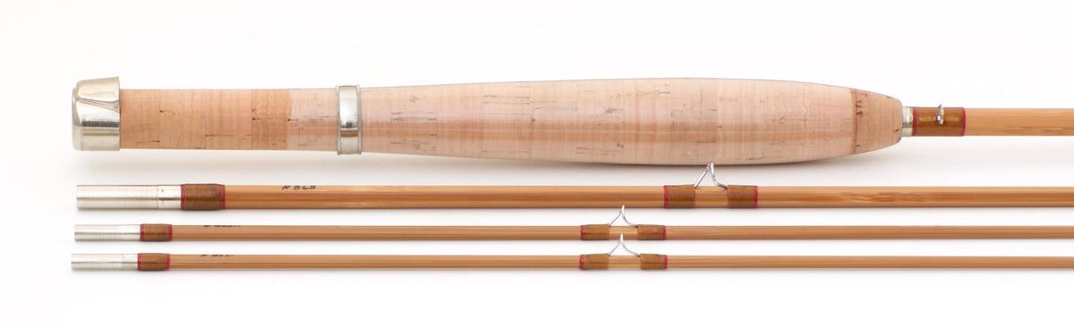 Simroe, Ted -- 7'6 3/2 5wt Bamboo Rod (New!) - maker signature and rod markings