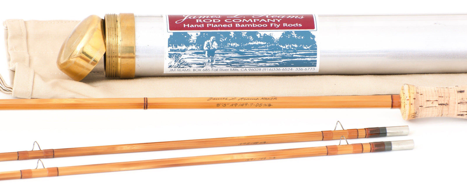 Reams, James - 8'3 2/2 5wt hollow-built bamboo rod