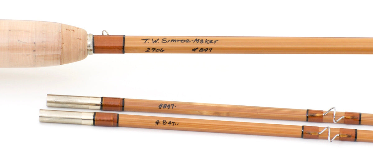 Simroe, Ted -- 9' 6wt Bamboo Rod (New!) - ferrules and tip tops detail