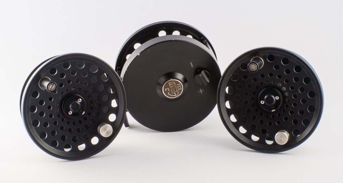 Lamson LP 3 fly reel and two spare spools