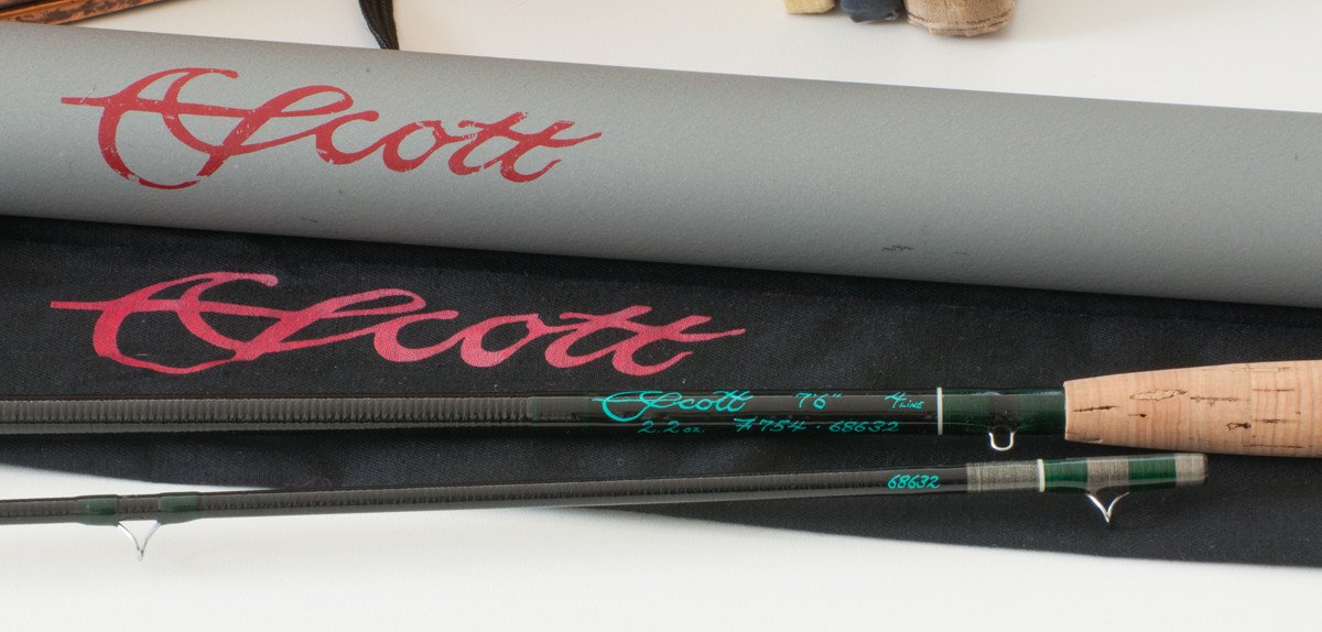Scott Fiberglass Fly Rod - Black Model F754 