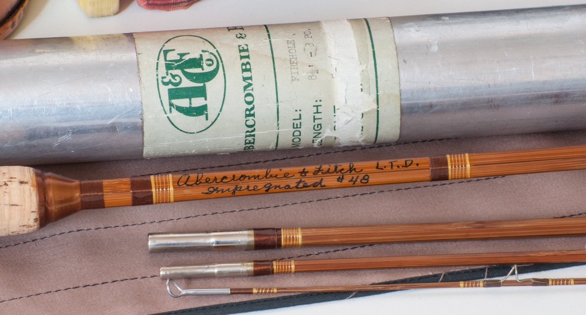 Phillipson / Abercrombie & Fitch "Firehole" Bamboo Rod 8'6 3/2 6wt - handle grip and reel seat detail