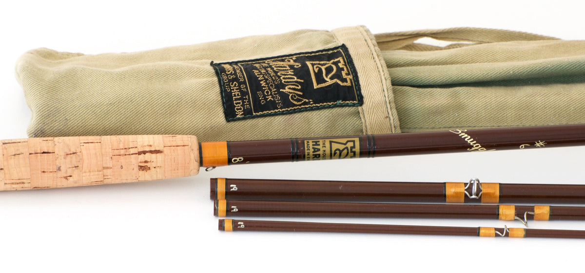 Hardy Bros. Fibalite "Smuggler" 8' 6wt Fiberglass Fly Rod - handle grip detail