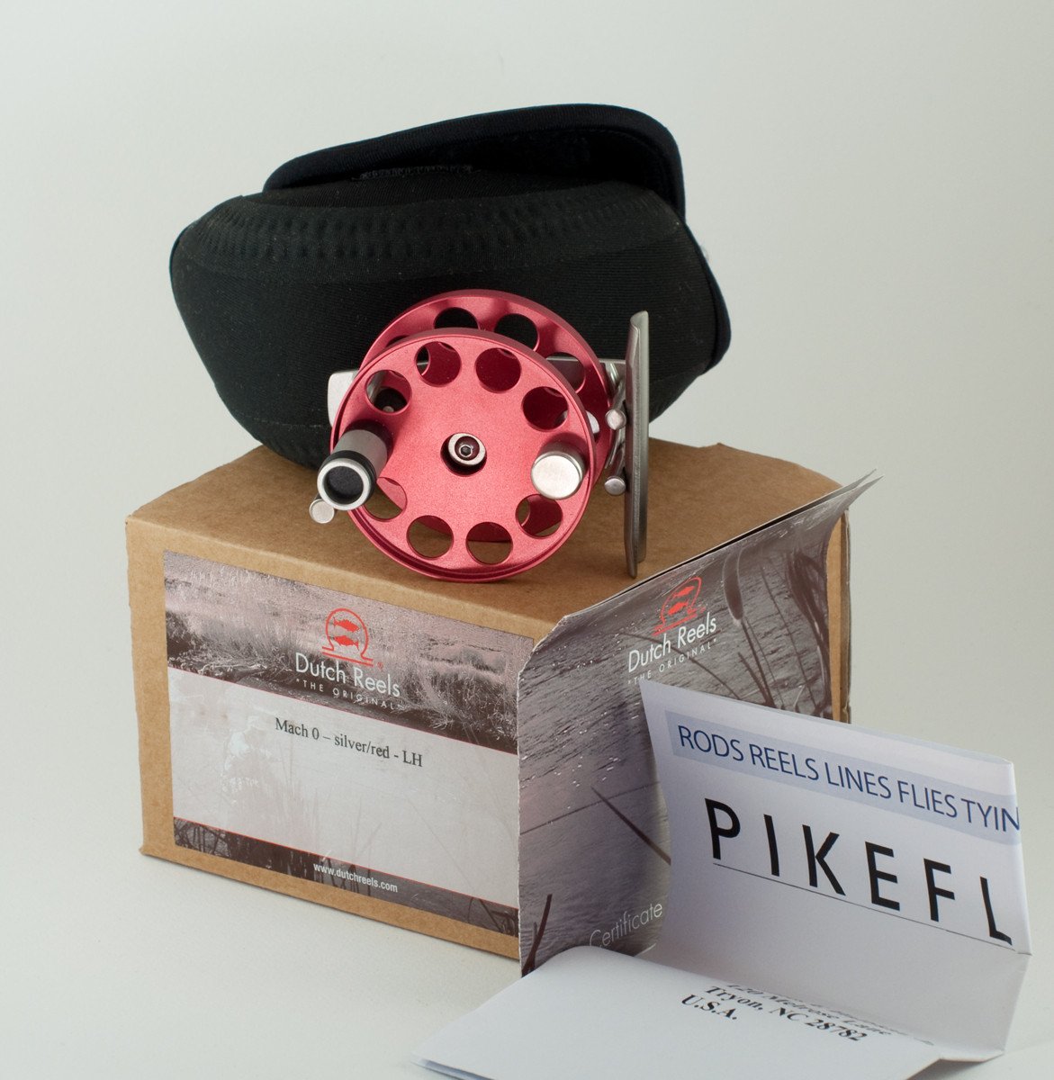 Ari 't Hart Mach 0 silver/red fly reel - mint