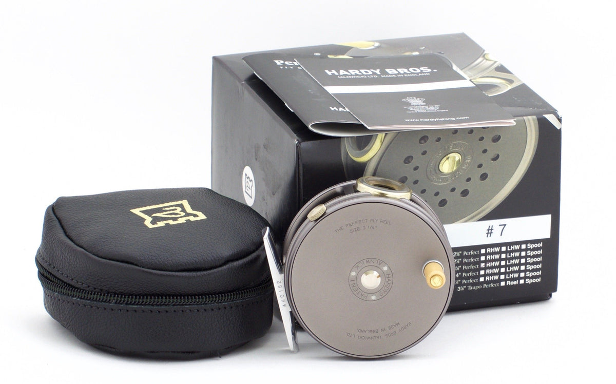 Hardy Perfect 3 1/8" Fly Reel - Grey (2009 Reissue) 