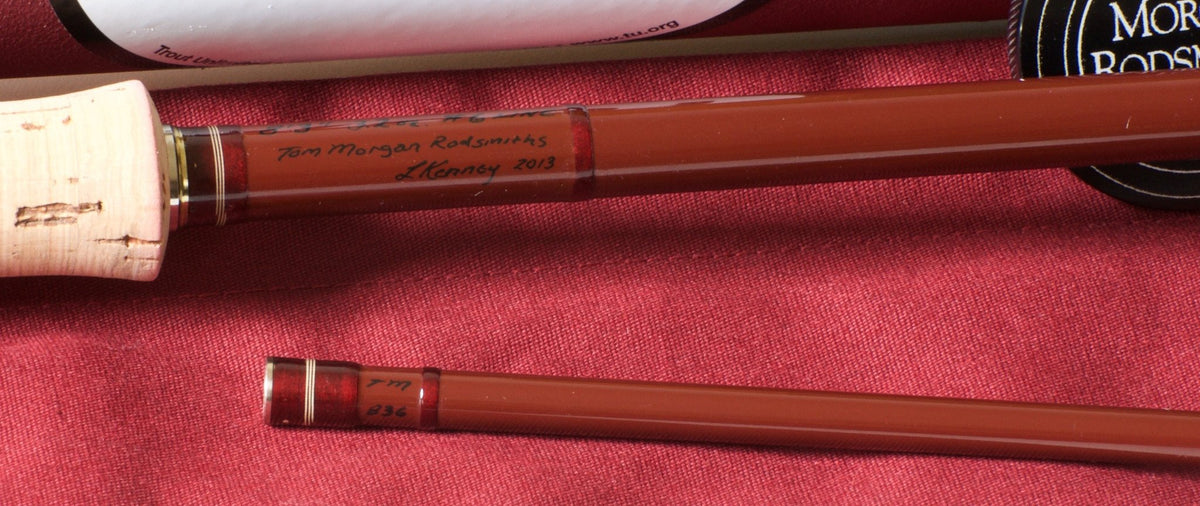 Tom Morgan Rodsmiths / Larry Kenney Fiberglass Fly Rod - 8'3 2pc 6wt 