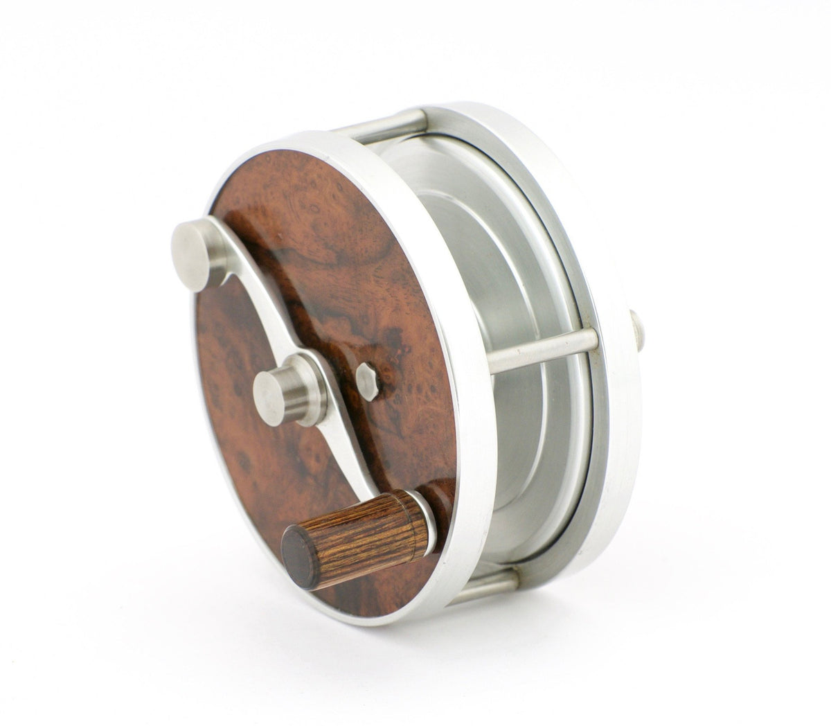 Ted Godfrey Burled Wood Paradigm Fly Reel 