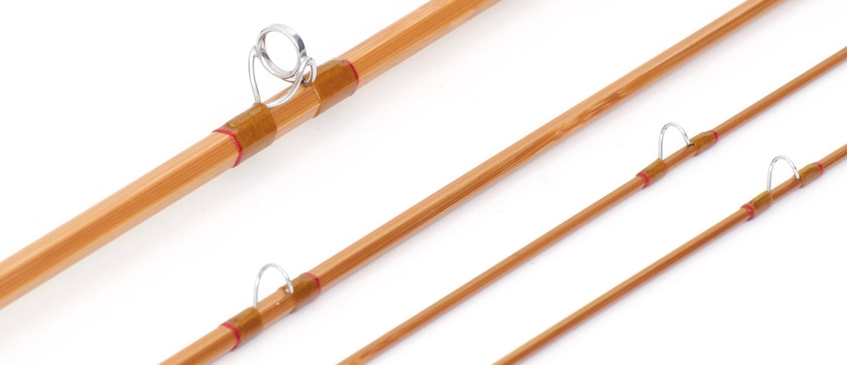 Simroe, Ted -- 7'6 3/2 5wt Bamboo Rod (New!) - rod sections with guides and wraps