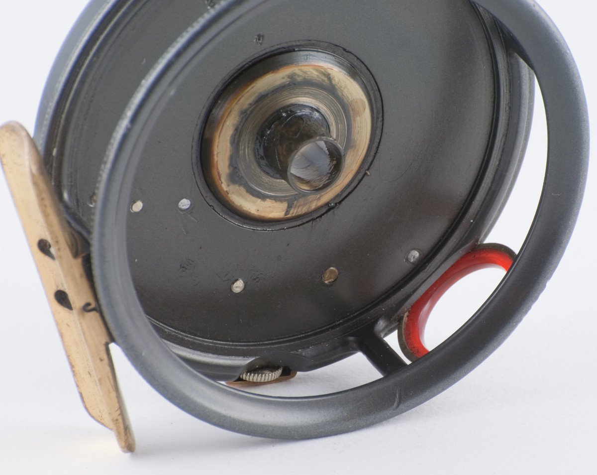 Hardy Perfect 3 3/8" 1912 fly reel - red agate 