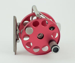 Ari 't Hart Mach 0 silver/red fly reel - mint