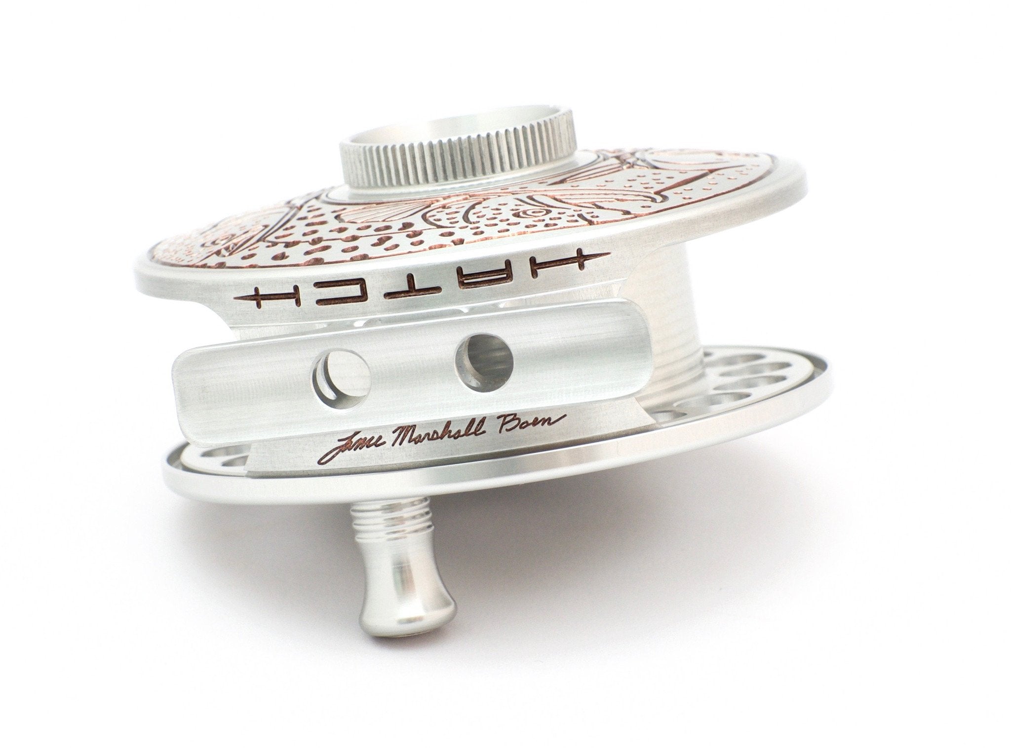 custom engraved fly reel Hatch Custom Fly Reel - Lance Boen 5 Plus "Trout Compass" Limited Edit
