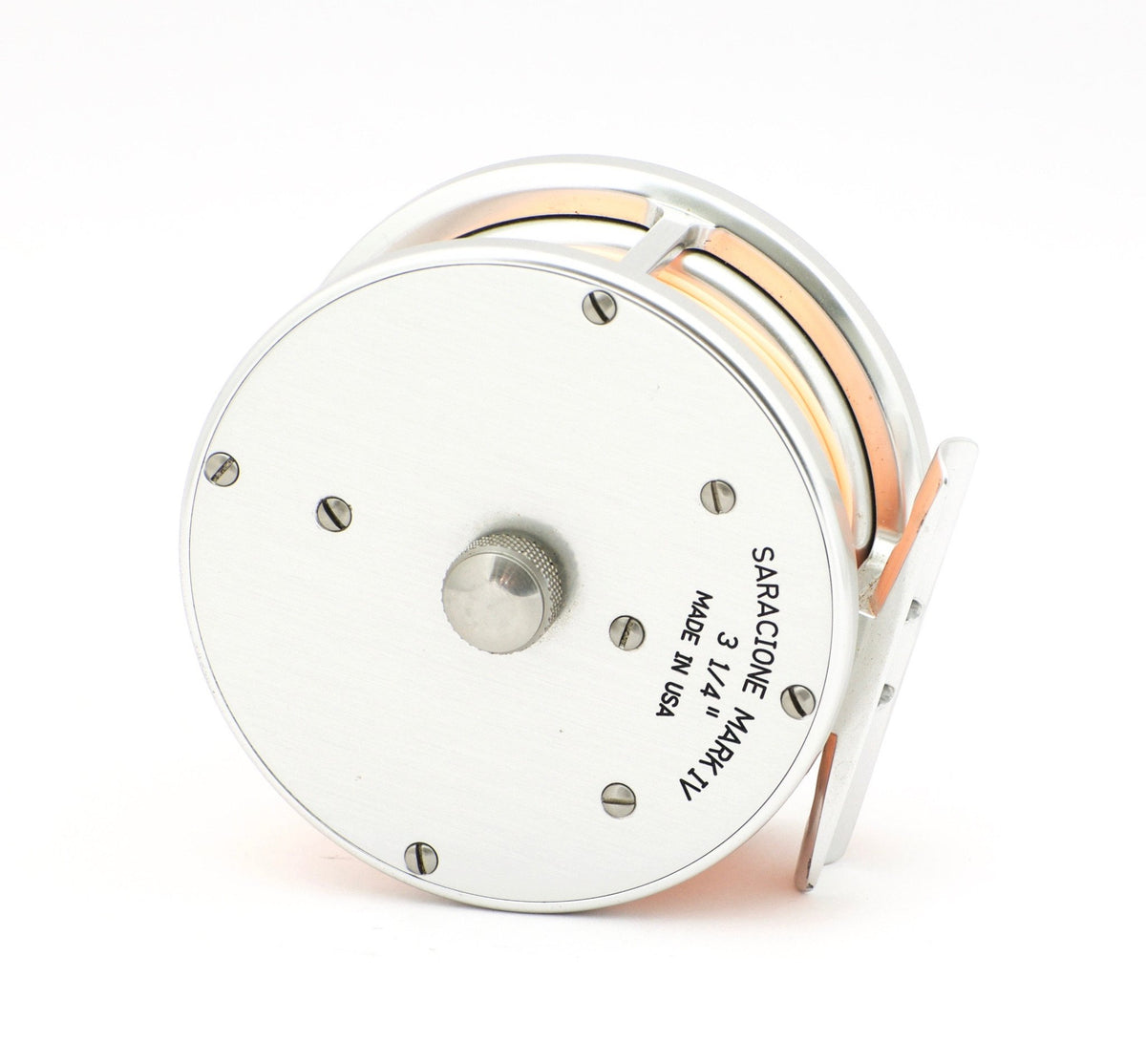 Joe Saracione 3 1/4" Wide Mark IV Trout Fly Reel - RHW Silver 