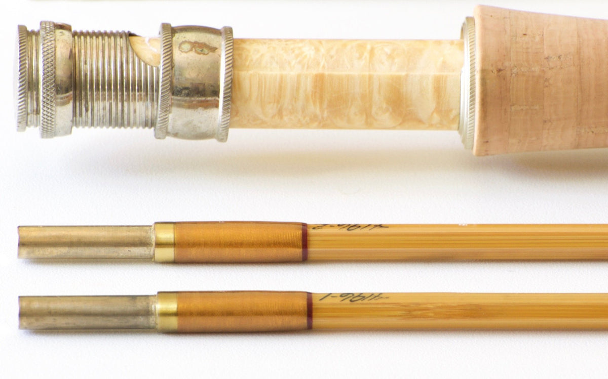 R.L. Winston Bamboo Rod 8'6" 2/2 #7 - ferrules and tip tops detail