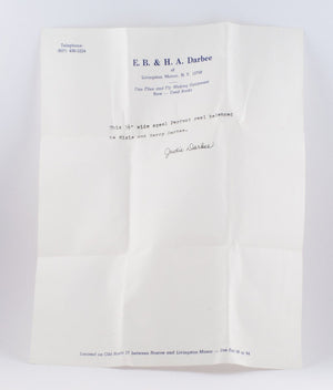 Hardy Perfect 3 1/2" wide drum fly reel - Harry & Elsie Darbee provenance! 