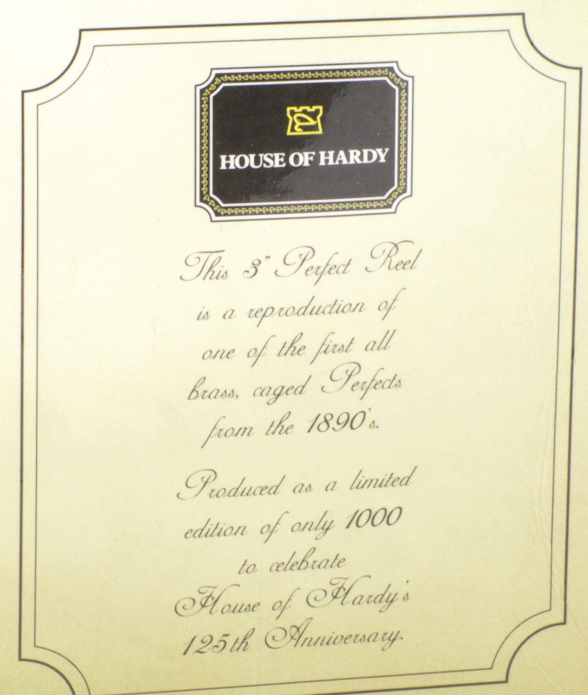 Hardy All Brass Perfect 125th Anniversary Ltd. Edition Fly Reel