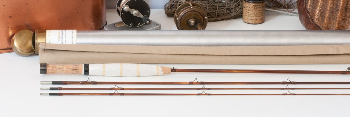 Walt Carpenter Browntone 6'3 3/2 3wt bamboo rod (paper on grip)