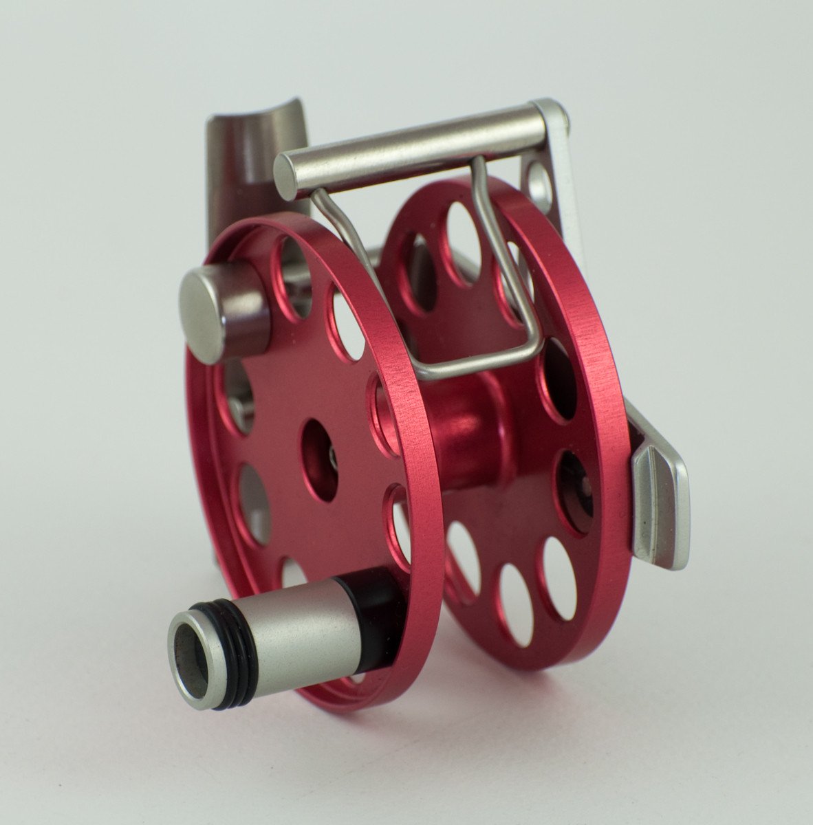 Ari 't Hart Mach 0 silver/red fly reel - mint