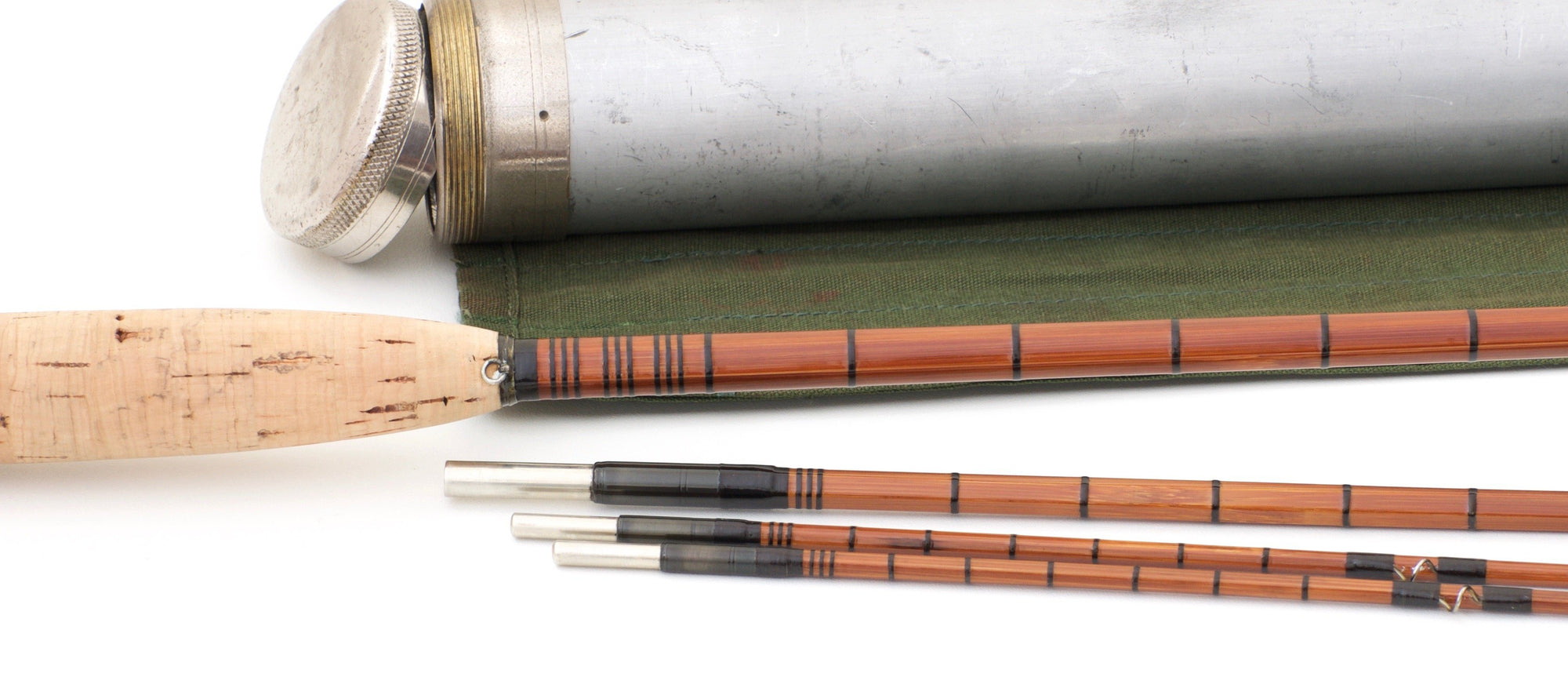 Thomas, F.E. -- 7'6 Mahogany Bamboo Rod 