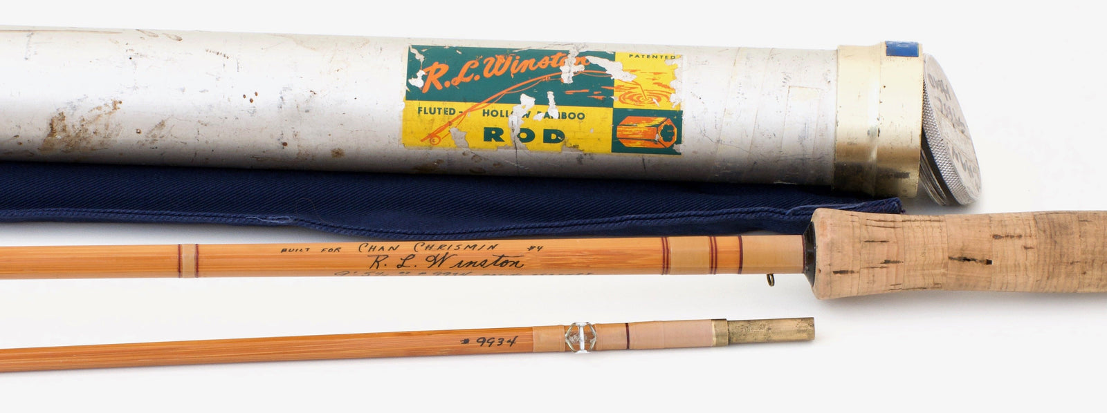 R.L. Winston Bamboo Rod SF-Era 9' 2/1 #9 - handle grip and reel seat detail