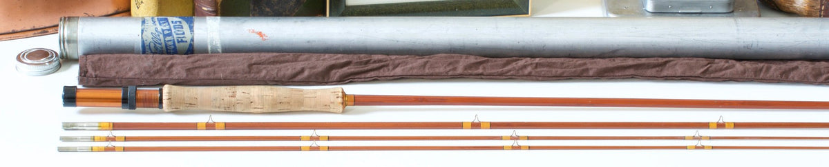 Phillipson Powr Pakt Bamboo Rod 8'6 3/2 6wt - full rod assembled view